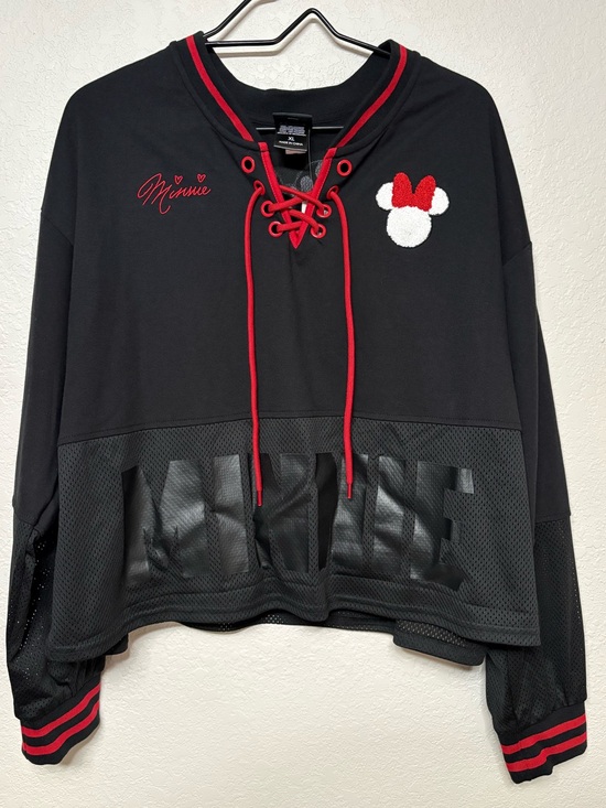 Disney Tops - Disney Minnie Mouse Cropped Women's Hockey
Jersey